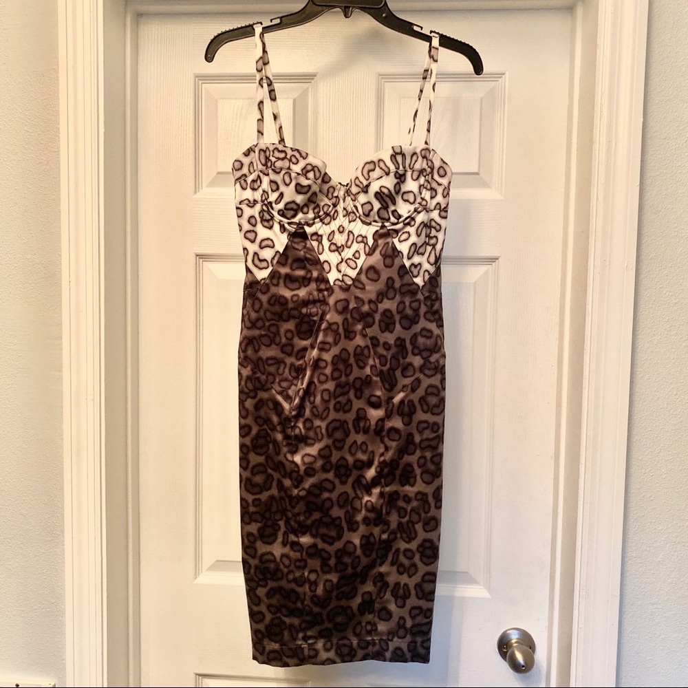 Just Cavalli Leopard Cocktail Dress